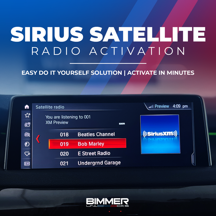 BMW Sirius Satellite Radio Activation Easy Bimmer Coding — Bimmer Unlocks